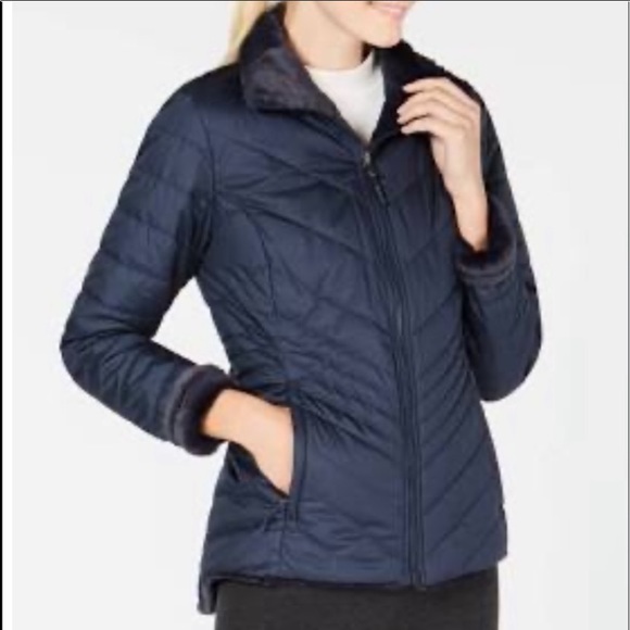 The north face NWOT mossbud navy reversible parka - Picture 1 of 16